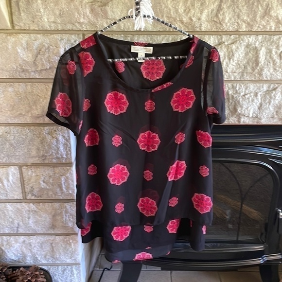 Dana Buchman mandala print top size small - Picture 1 of 6